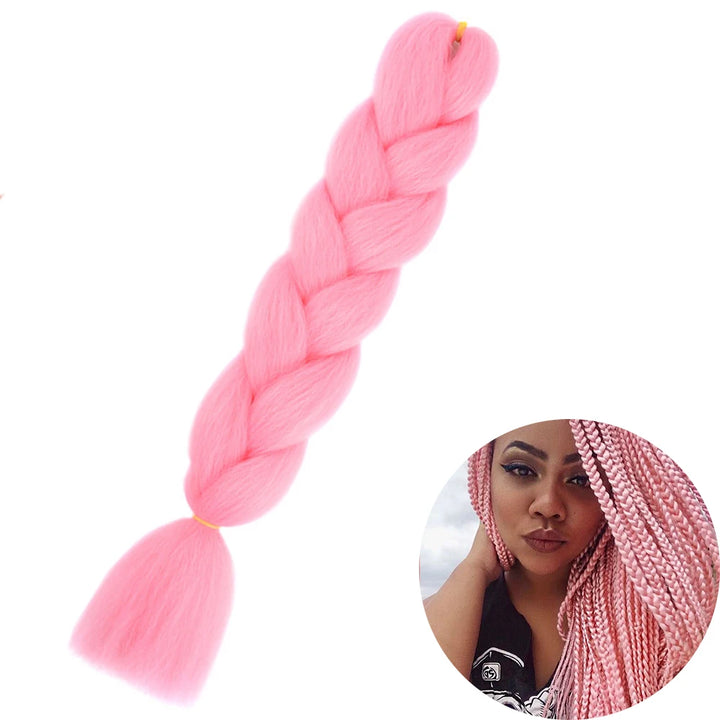 24” Synthetic Yaki Braids – Kanekalon Ombre Jumbo Braiding Hair Extensions 22