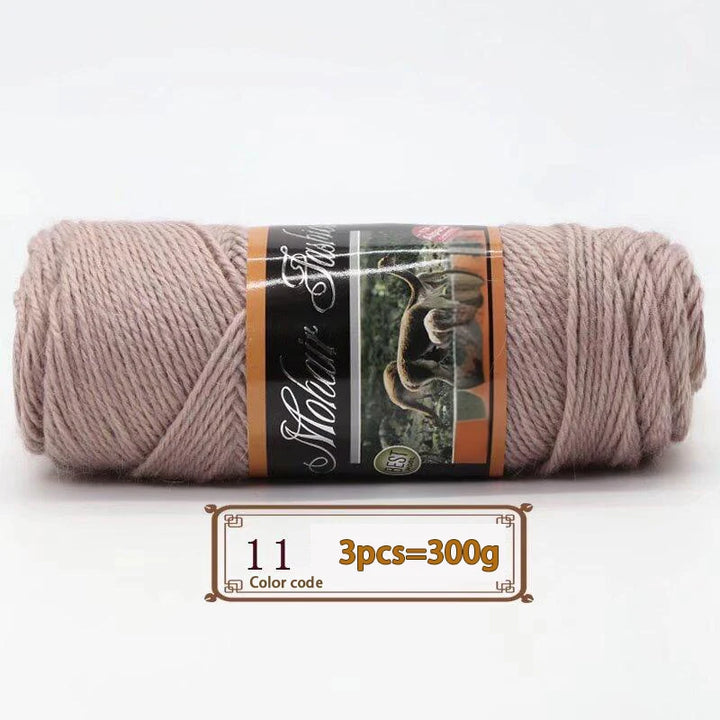 300g Colorful Mohair Alpaca Yarn – Soft Knitting Yarn for Sweaters, Scarves, Hats & DIY Crafts