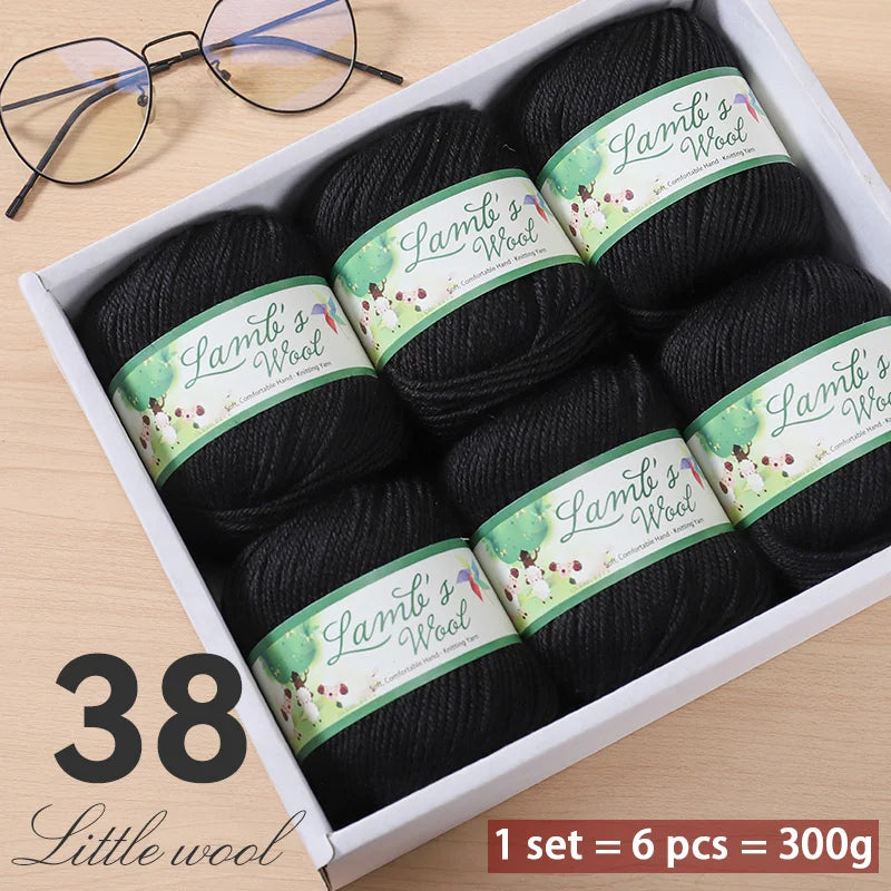 Very Soft Lamb Wool Yarn – Medium-Thick High-Quality Wool for Knitting Sweaters, Scarves & Accessories