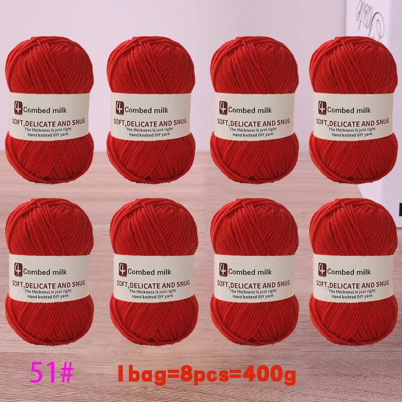4-Strand Synthetic Knitting Yarn – Soft DIY Craft Yarn for Sweaters, Scarves & Blankets