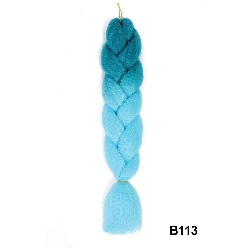 Synthetic 24 Inch 100g Ombre Jumbo Braiding Hair – Kanekalon Twist Extensions