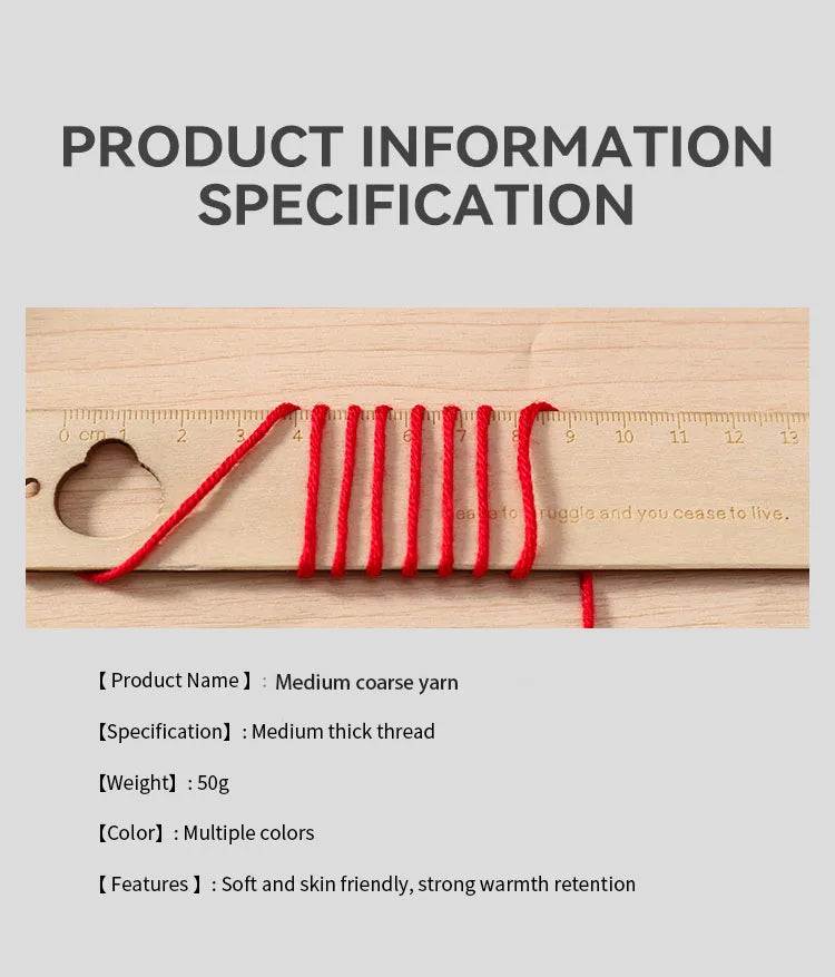 300g Soft Thin Yarn Balls – Lightweight Hand-Knitting Yarn for Sweaters, Hats, Scarves & DIY Crafts (6pcs Pack)