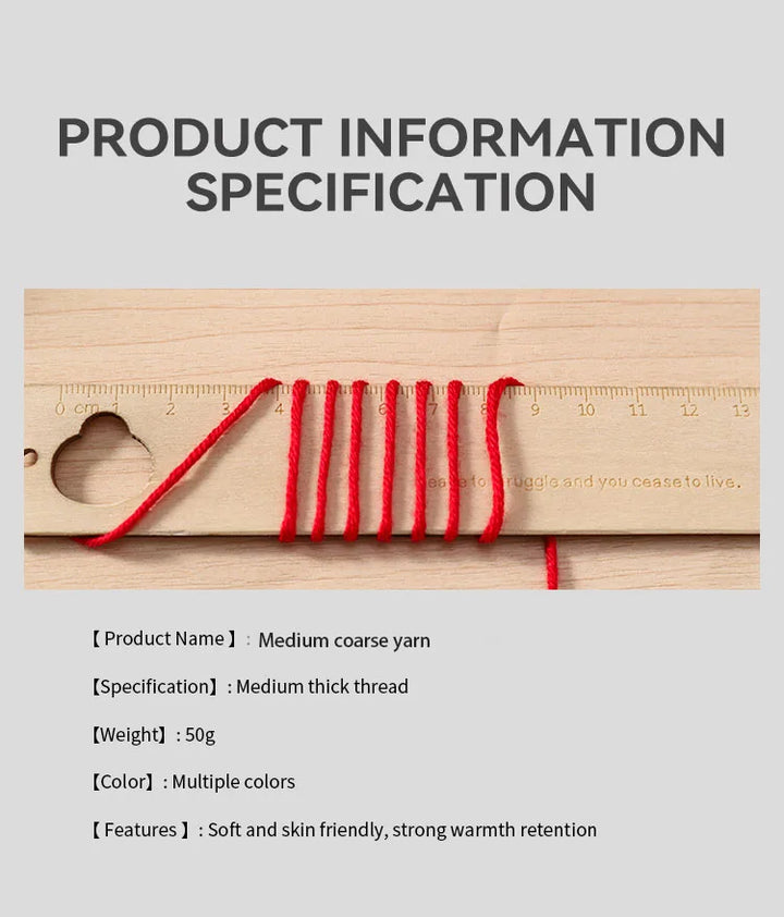 300g Soft Thin Yarn Balls – Lightweight Hand-Knitting Yarn for Sweaters, Hats, Scarves & DIY Crafts (6pcs Pack)