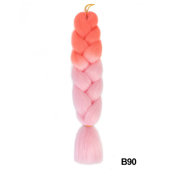 Synthetic 24 Inch 100g Ombre Jumbo Braiding Hair – Kanekalon Twist Extensions
