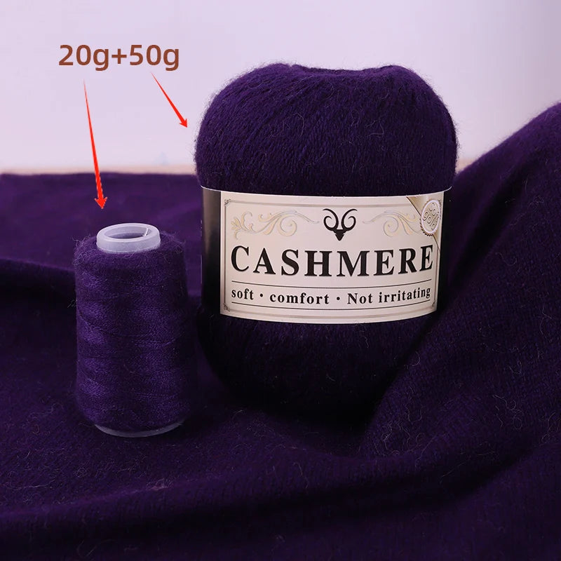 Cashmere Yarn for Hand Knitting – Soft Luxury Yarn for Sweaters, Woolen Garments & Handmade Crafts