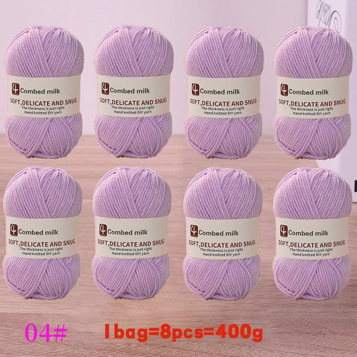 4-Strand Synthetic Knitting Yarn – Soft DIY Craft Yarn for Sweaters, Scarves & Blankets