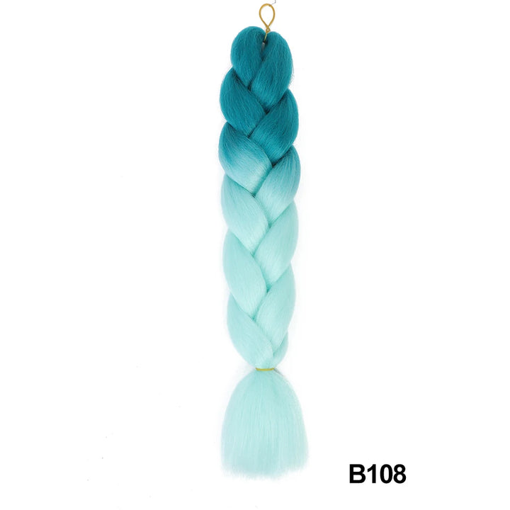 Synthetic 24 Inch 100g Ombre Jumbo Braiding Hair – Kanekalon Twist Extensions