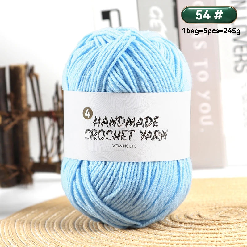 High-Quality 4-Ply Acrylic Yarn – Soft & Lightweight Knitting Yarn for Sweaters, Scarves, Coats, Gloves & DIY Crafts