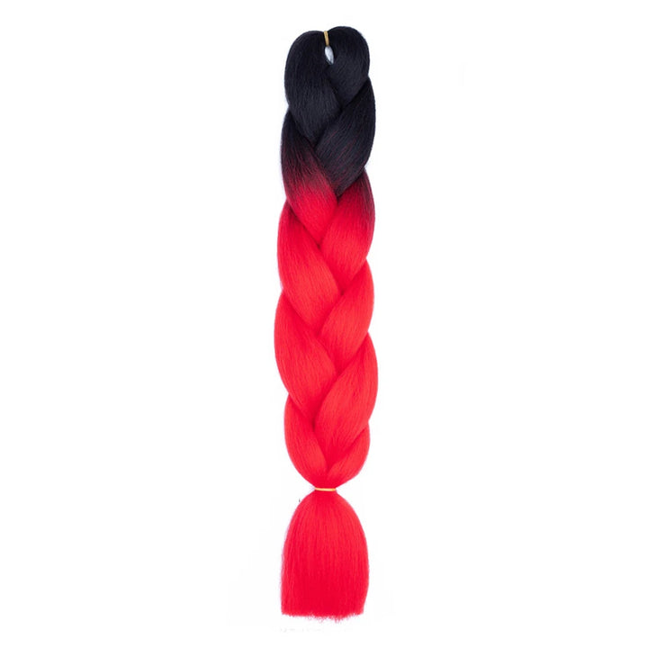24 Inch Jumbo Braids Extensions – Synthetic Afro Ombre Kanekalon Hair for Children