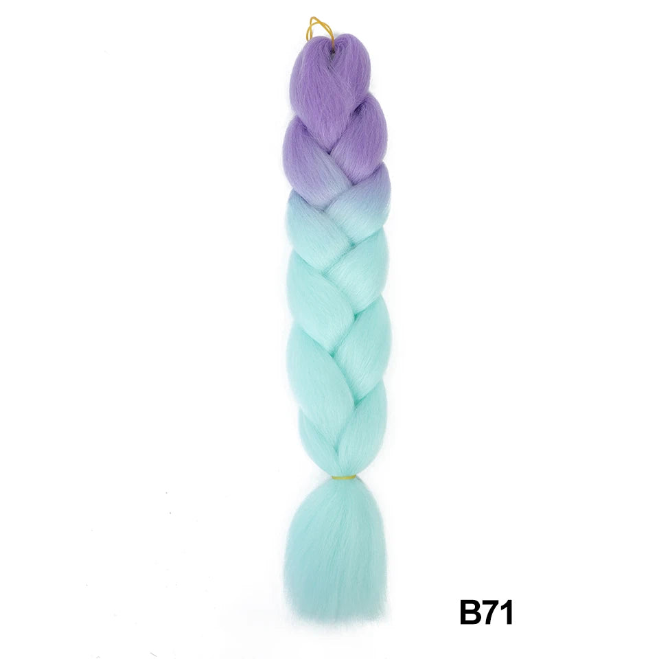 Synthetic 24 Inch 100g Ombre Jumbo Braiding Hair – Kanekalon Twist Extensions