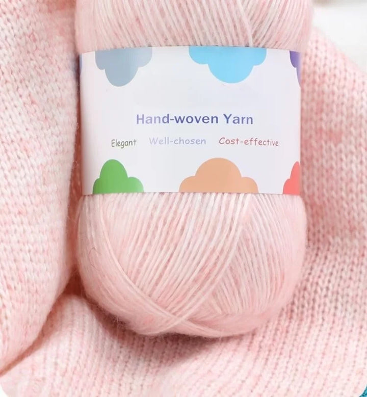 300g Colorful Bamboo Fiber Mohair Yarn Set (6 Pieces) – Soft Knitting Yarn for Sweaters, Scarves, Hats & Shawls