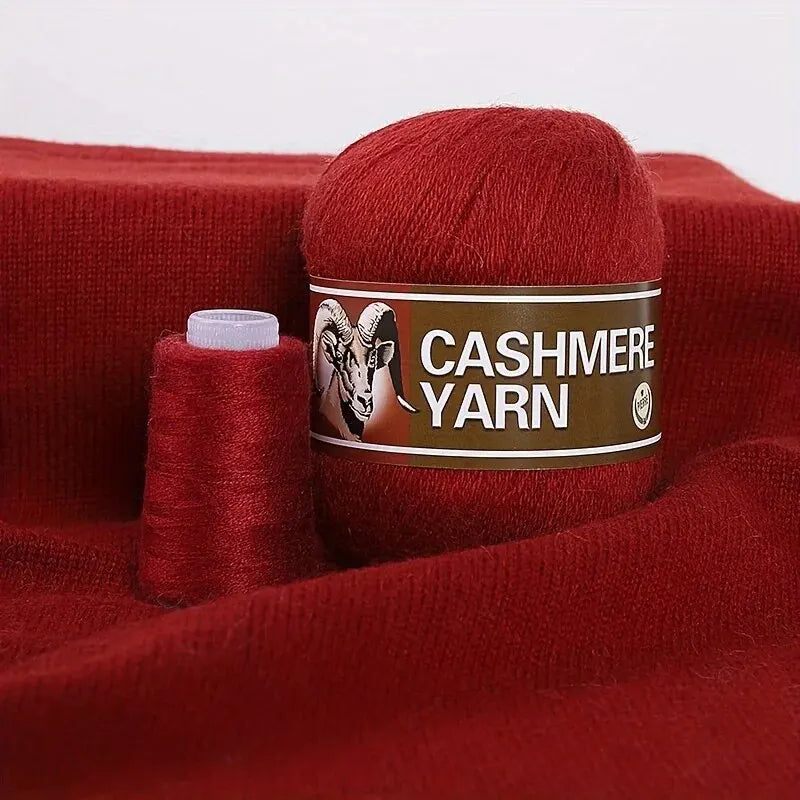 Cashmere Knitting Yarn Balls (6 Pack) – Soft Luxury Yarn for Sweaters, Hats, Scarves & DIY Crafts