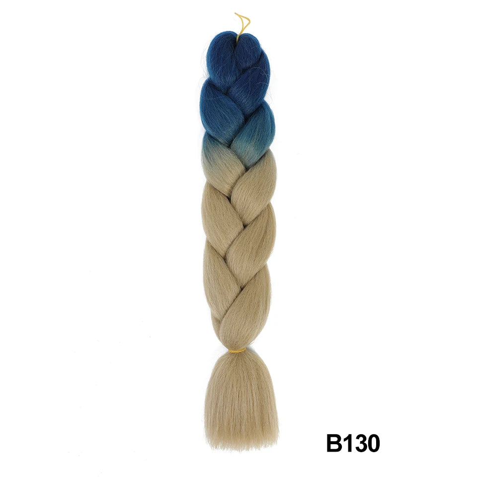 Synthetic 24 Inch 100g Ombre Jumbo Braiding Hair – Kanekalon Twist Extensions