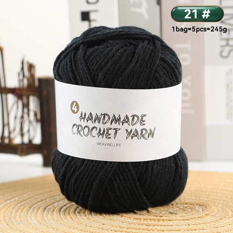 High-Quality 4-Ply Acrylic Yarn – Soft & Lightweight Knitting Yarn for Sweaters, Scarves, Coats, Gloves & DIY Crafts