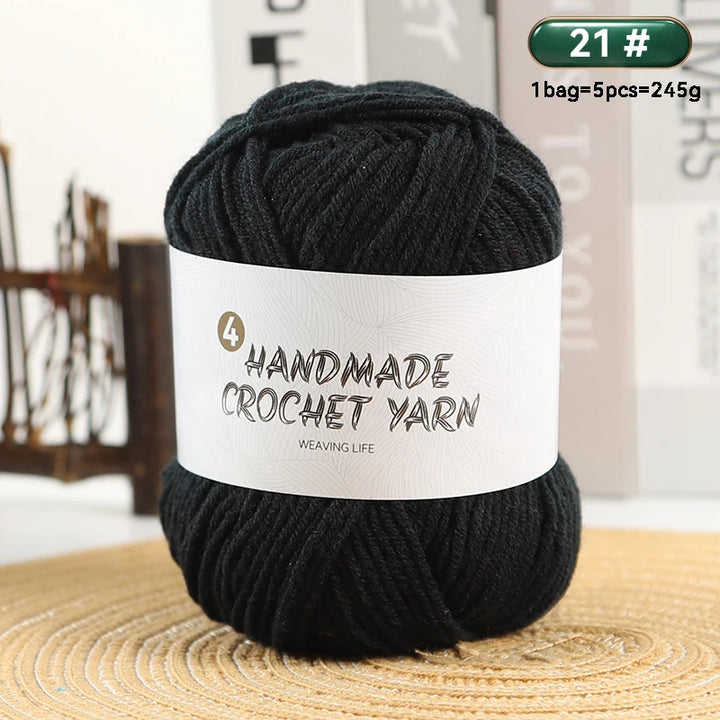 High-Quality 4-Ply Acrylic Yarn – Soft & Lightweight Knitting Yarn for Sweaters, Scarves, Coats, Gloves & DIY Crafts