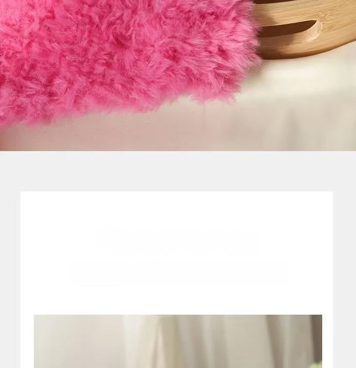 Imitation Fur Long-Haired Yarn – 400g Soft Beginner Knitting Yarn (4 Skeins Set)