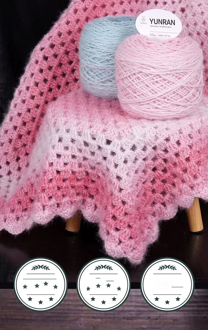 190g Gradient Dyed Medium-Thick Yarn – Soft Knitting Yarn for Sweaters, Shawls, Scarves & DIY Crafts