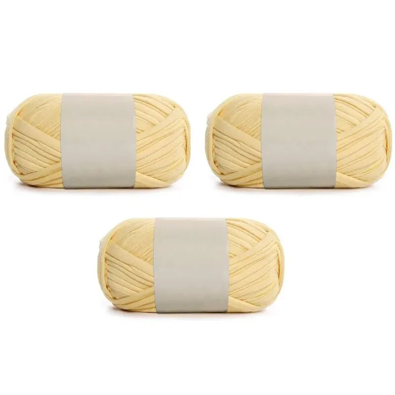 3PC 300g Thick Fabric Yarn – Soft Colored DIY Yarn for Carpets, Bags, Toys & Slippers