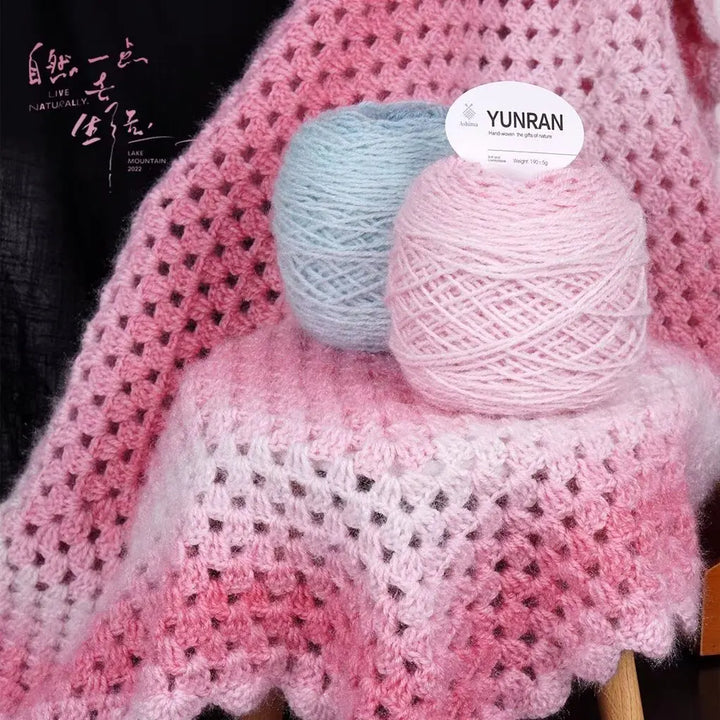 190g Gradient Dyed Medium-Thick Yarn – Soft Knitting Yarn for Sweaters, Shawls, Scarves & DIY Crafts