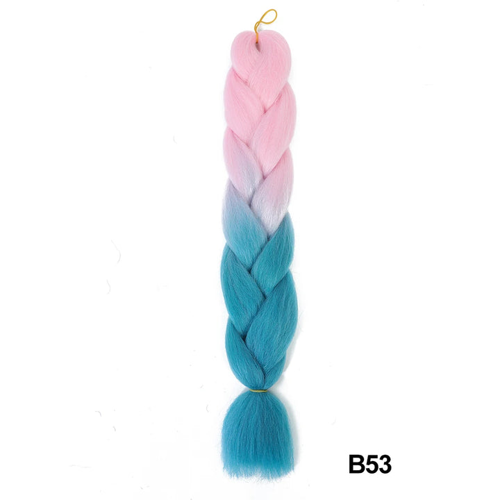 Synthetic 24 Inch 100g Ombre Jumbo Braiding Hair – Kanekalon Twist Extensions