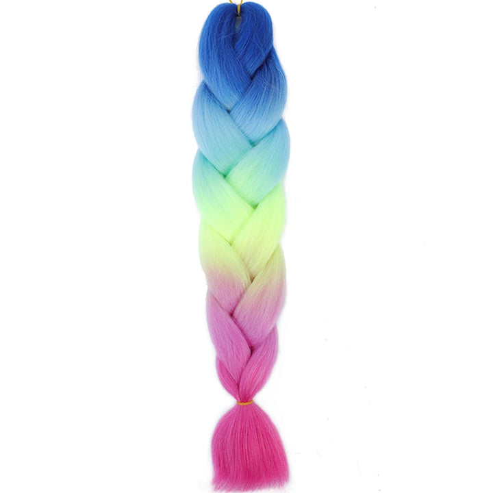 24 Inch Jumbo Braids Extensions – Synthetic Afro Ombre Kanekalon Braiding Hair for Children 22
