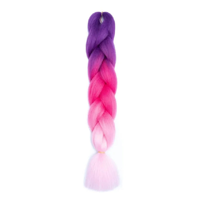 Synthetic 24 Inch Jumbo Braiding Hair – Afro Ombre Yaki Straight Crochet & Box Braids