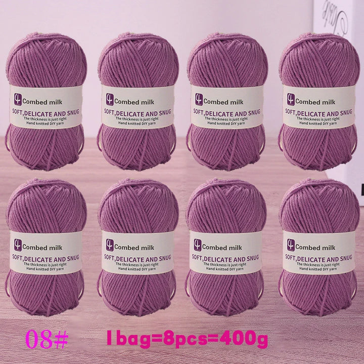 4-Strand Synthetic Knitting Yarn – Soft DIY Craft Yarn for Sweaters, Scarves & Blankets