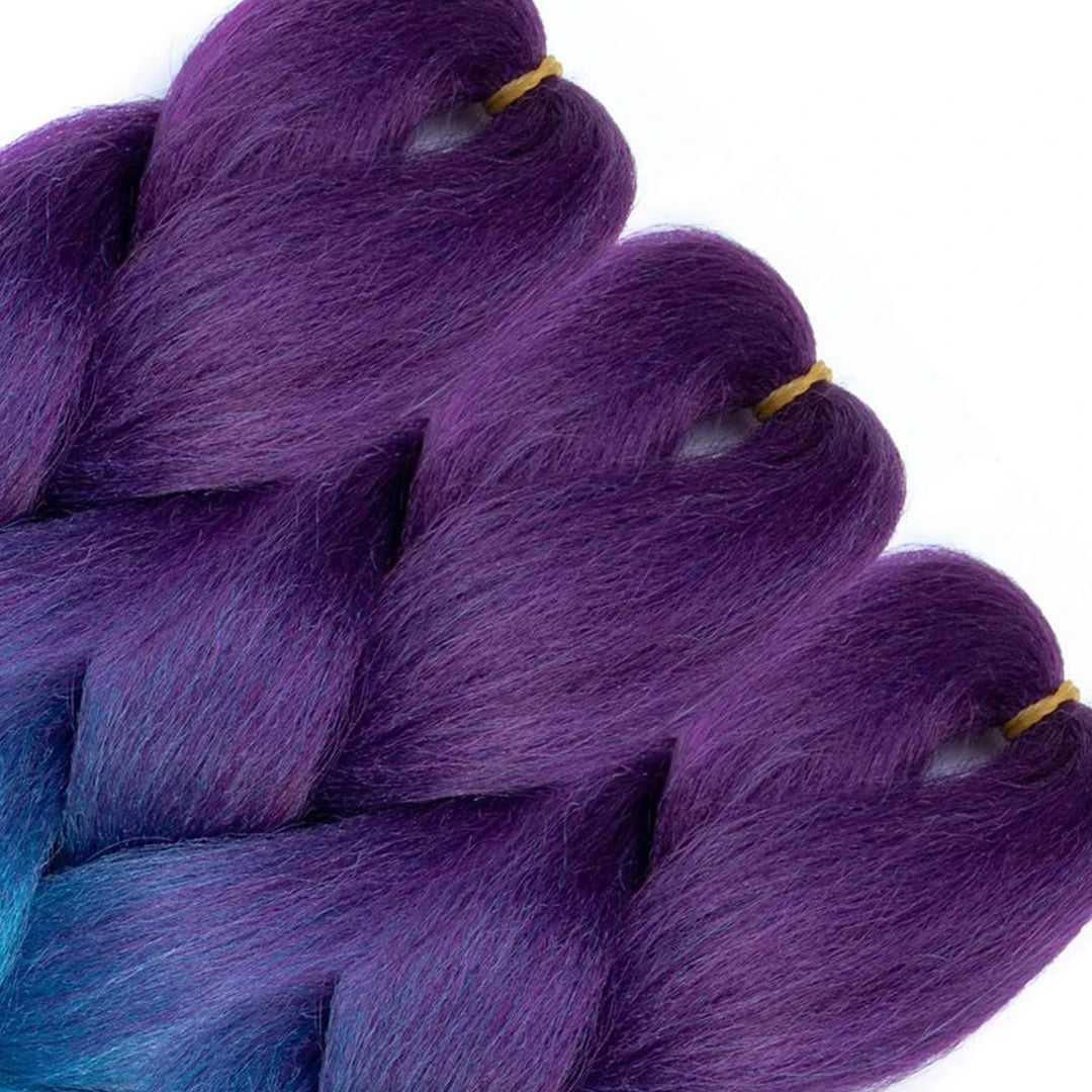 Synthetic African Ombre Braiding Hair – 3PCS Pre-Stretched High Temperature Fiber