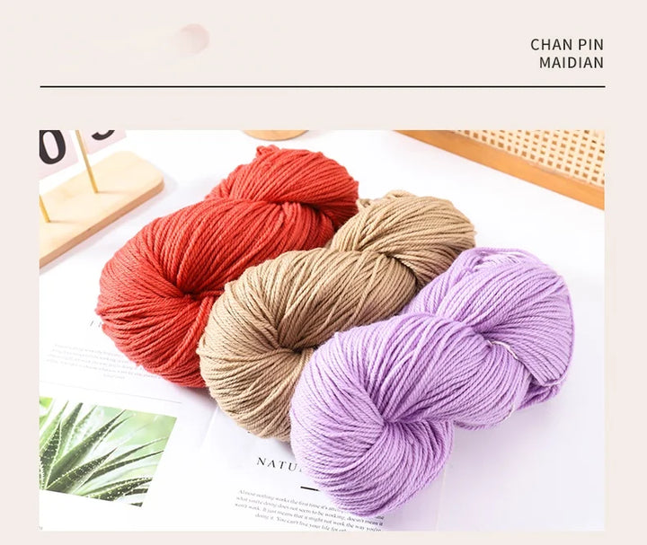 600g Thick Alpaca Wool Yarn Set (2 Pieces) – Premium Knitting Yarn for Sweaters, Scarves, Hats & DIY Crafts