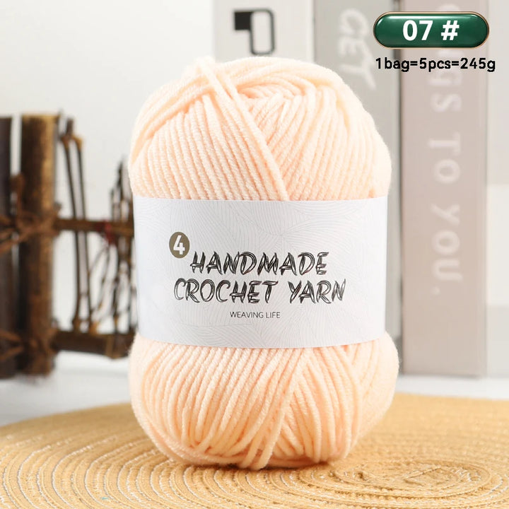 High-Quality 4-Ply Acrylic Yarn – Soft & Lightweight Knitting Yarn for Sweaters, Scarves, Coats, Gloves & DIY Crafts