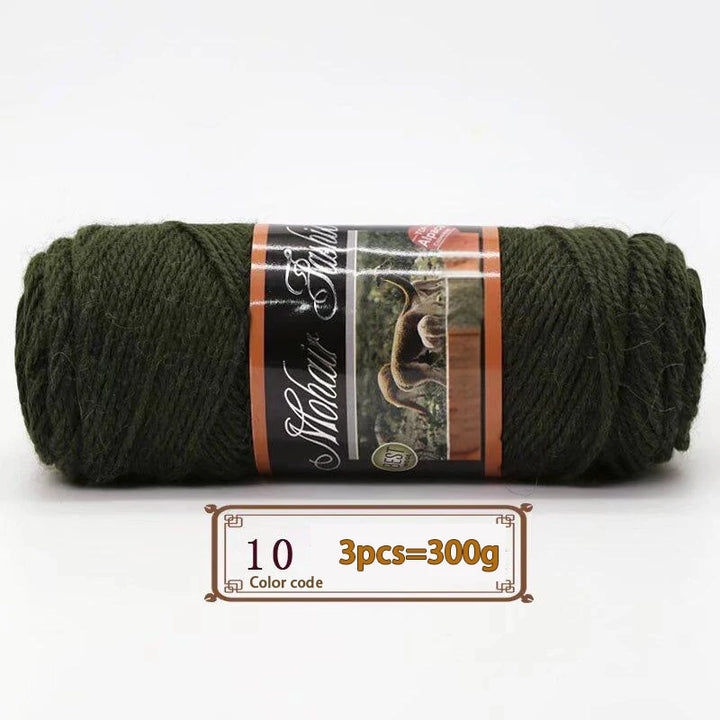 300g Colorful Mohair Alpaca Yarn – Soft Knitting Yarn for Sweaters, Scarves, Hats & DIY Crafts