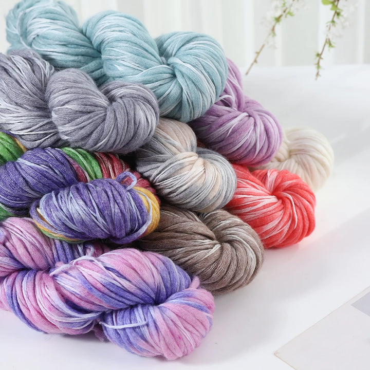 Fancy Twisted Cashmere Yarn – Irregular Imitation Bean Yarn for Hand-Knitting Sweaters, Cardigans, Shawls & DIY Crafts