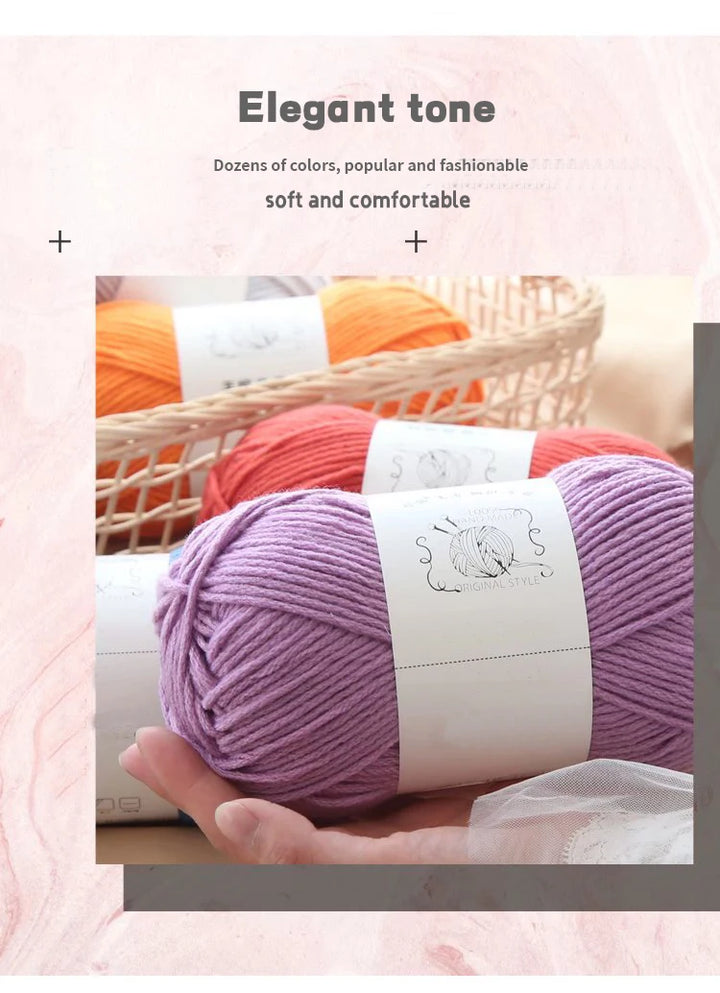 200g Thick Knitting Yarn (2 Skeins) – Soft Yarn for Scarves, Hats, Gloves & DIY Crochet Projects