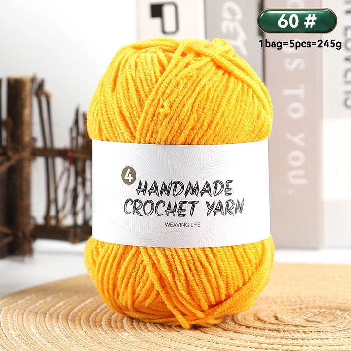 High-Quality 4-Ply Acrylic Yarn – Soft & Lightweight Knitting Yarn for Sweaters, Scarves, Coats, Gloves & DIY Crafts