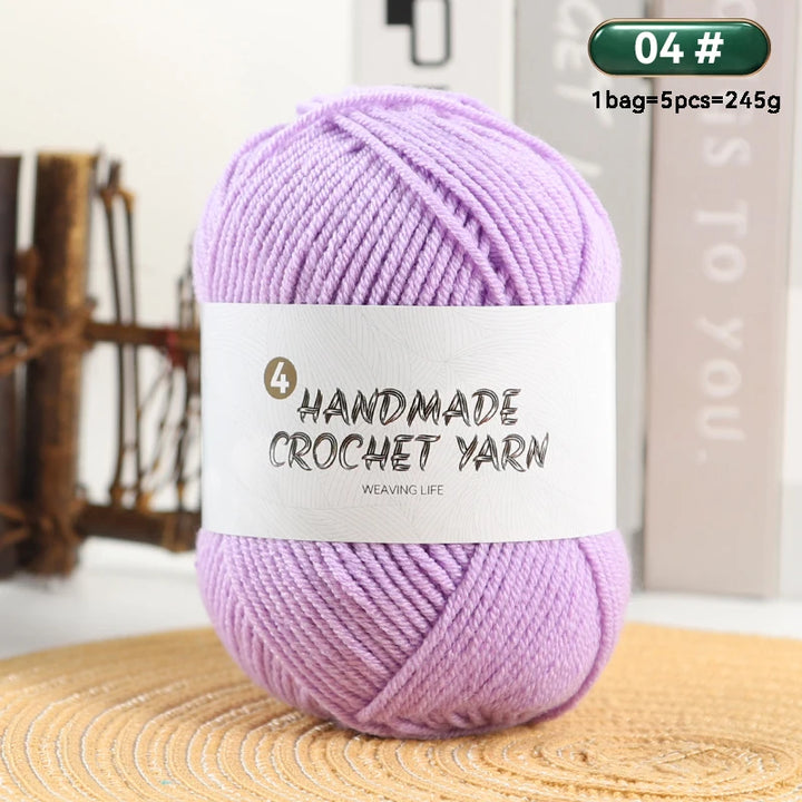 High-Quality 4-Ply Acrylic Yarn – Soft & Lightweight Knitting Yarn for Sweaters, Scarves, Coats, Gloves & DIY Crafts