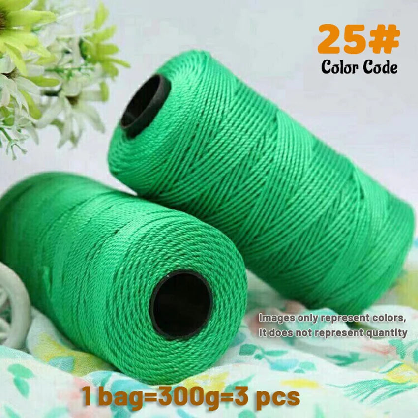 300g Summer Crochet Yarn – Handmade DIY Yarn for Hats, Bags & Home Accessories (3 Pieces/Pack)