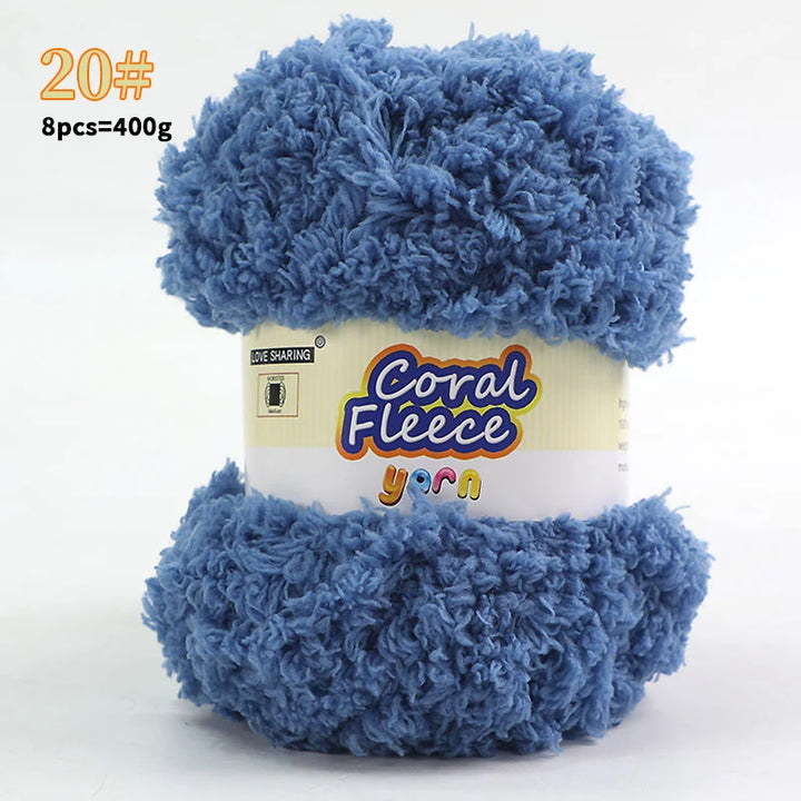 Soft Coral Yarn – Fluffy, Skin-Friendly Knitting Yarn for Sweaters, Scarves & DIY Winter Wearables