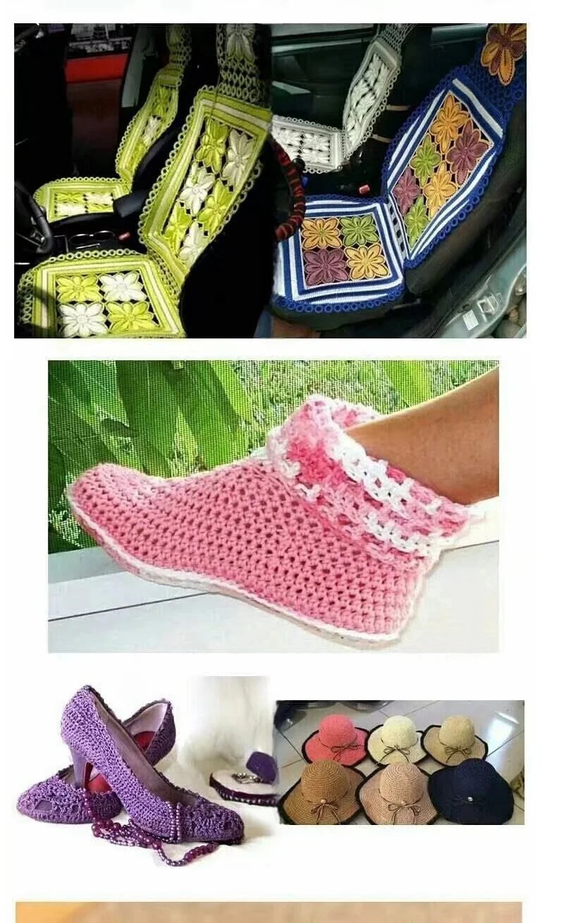 300g Summer Crochet Yarn – Handmade DIY Yarn for Hats, Bags & Home Accessories (3 Pieces/Pack)