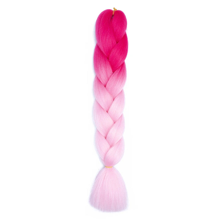24 Inch Jumbo Braids Extensions – Synthetic Afro Ombre Kanekalon Hair for Children