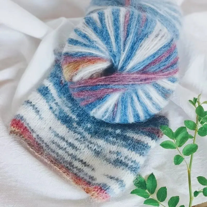 250g Oil Painting Gradient Alpaca Yarn – Soft Knitting & Crochet Yarn for Sweaters, Scarves, Hats & Shawls (10pcs)