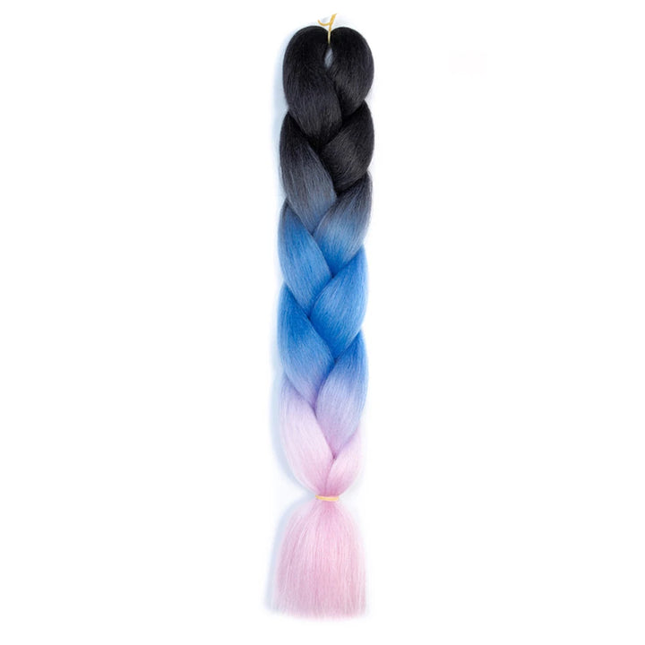 24 Inch Jumbo Braids Extensions – Synthetic Afro Ombre Kanekalon Hair for Children