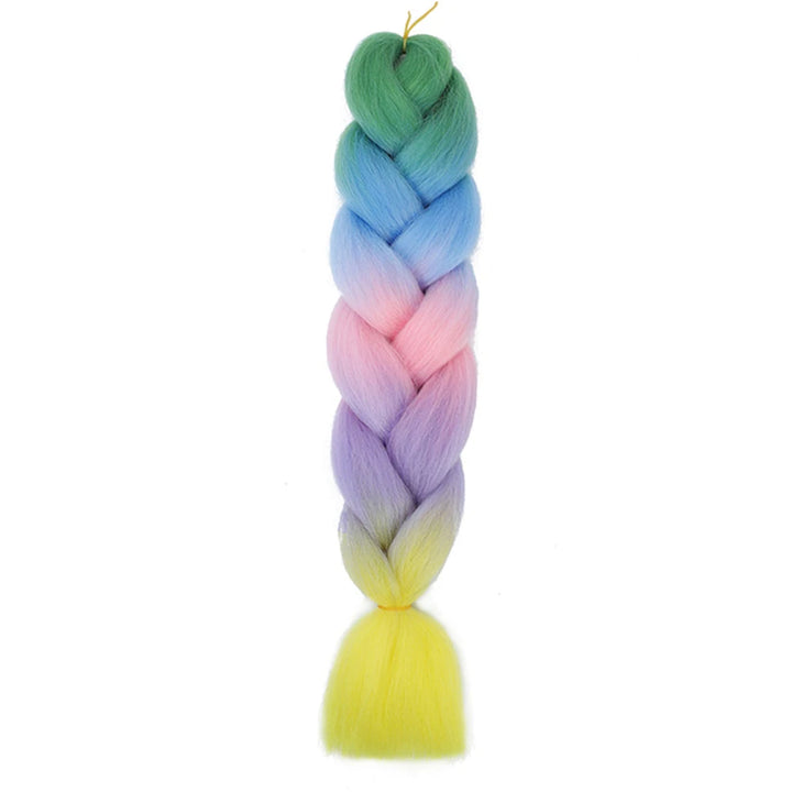 24 Inch Jumbo Braids Extensions – Synthetic Afro Ombre Kanekalon Hair for Children