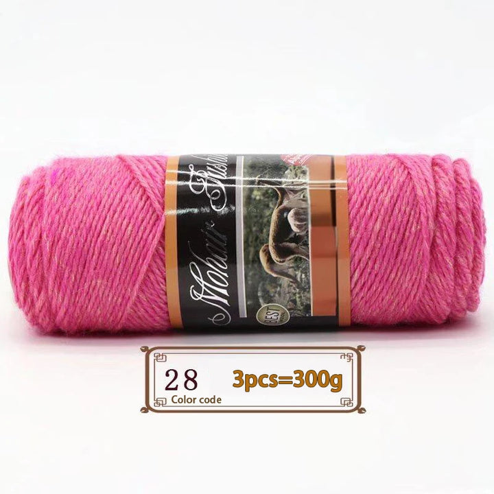 300g Colorful Mohair Alpaca Yarn – Soft Knitting Yarn for Sweaters, Scarves, Hats & DIY Crafts
