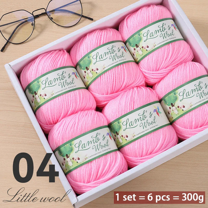 Very Soft Lamb Wool Yarn – Medium-Thick High-Quality Wool for Knitting Sweaters, Scarves & Accessories