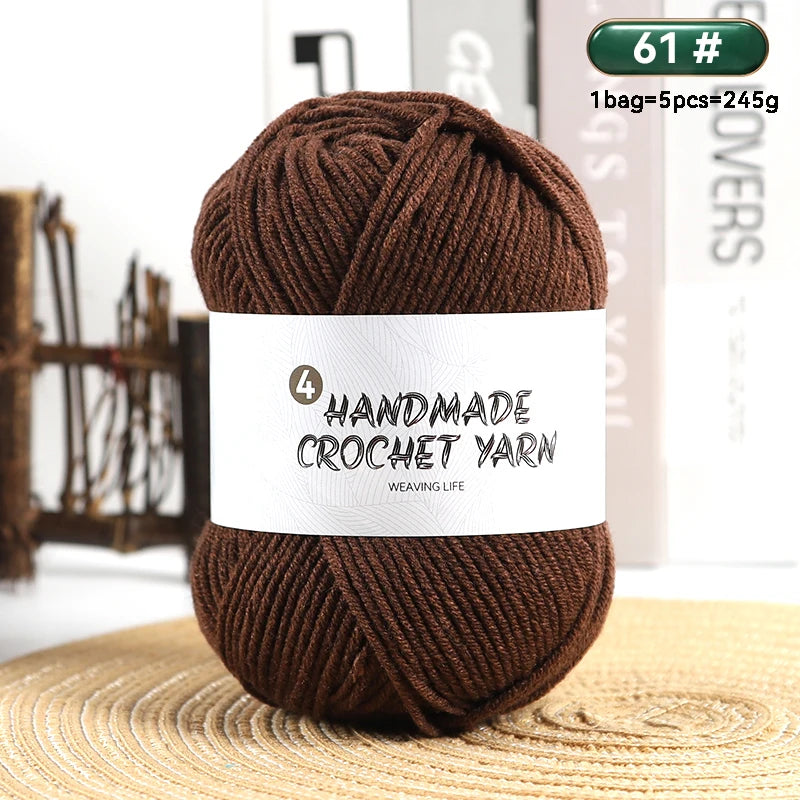 High-Quality 4-Ply Acrylic Yarn – Soft & Lightweight Knitting Yarn for Sweaters, Scarves, Coats, Gloves & DIY Crafts