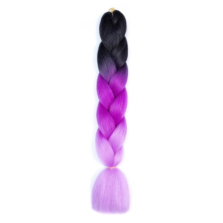 24 Inch Jumbo Braids Extensions – Synthetic Afro Ombre Kanekalon Hair for Children