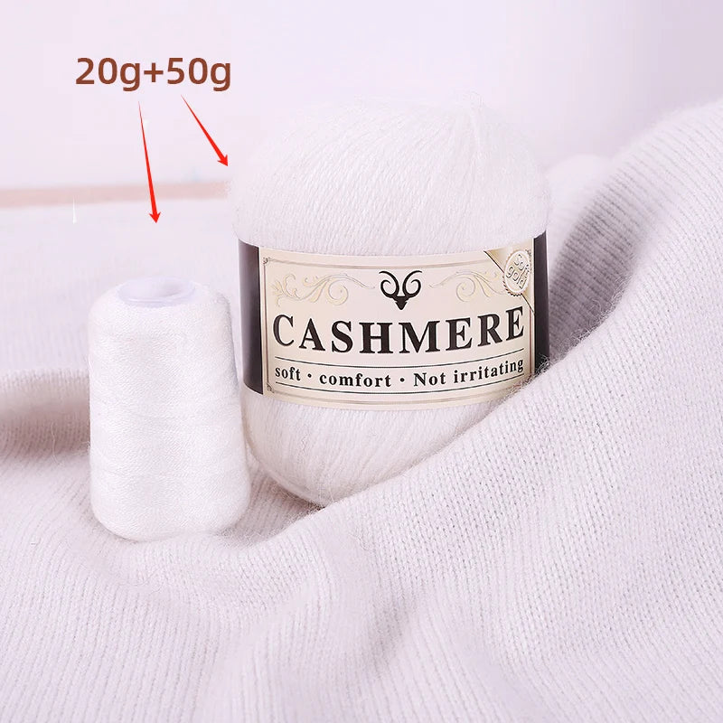 Cashmere Yarn for Hand Knitting – Soft Luxury Yarn for Sweaters, Woolen Garments & Handmade Crafts