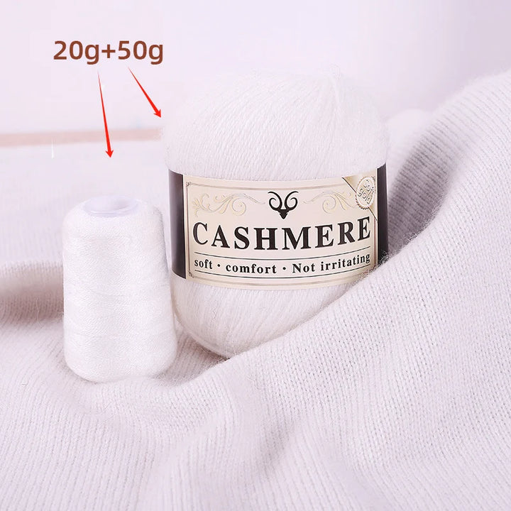 Cashmere Yarn for Hand Knitting – Soft Luxury Yarn for Sweaters, Woolen Garments & Handmade Crafts