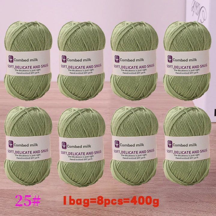 4-Strand Synthetic Knitting Yarn – Soft DIY Craft Yarn for Sweaters, Scarves & Blankets
