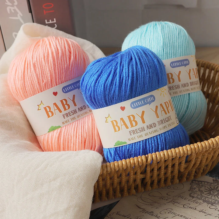 Soft Wool Blended 6-Strand Yarn – Skin-Friendly Knitting Yarn for Sweaters & Crafts